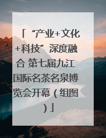 “产业+文化+科技”深度融合 第七届九江国际名茶名泉博览会开幕（组图）
