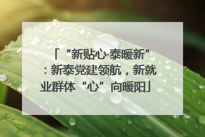 “新贴心·泰暖新”：新泰党建领航，新就业群体“心”向暖阳