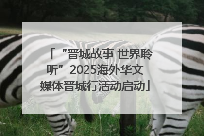 “晋城故事 世界聆听”2025海外华文媒体晋城行活动启动
