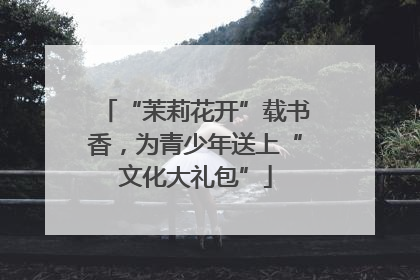 “茉莉花开”载书香，为青少年送上“文化大礼包”