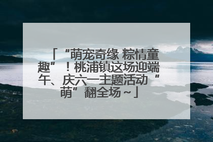 “萌宠奇缘 粽情童趣”！桃浦镇这场迎端午、庆六一主题活动“萌”翻全场～