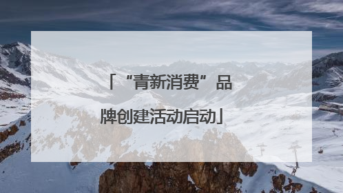 “青新消费”品牌创建活动启动