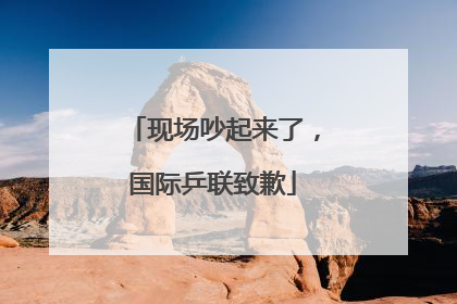 现场吵起来了，国际乒联致歉