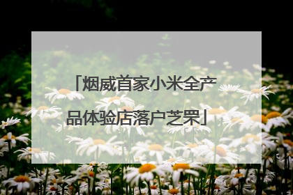 烟威首家小米全产品体验店落户芝罘