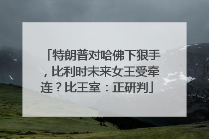 特朗普对哈佛下狠手，比利时未来女王受牵连？比王室：正研判