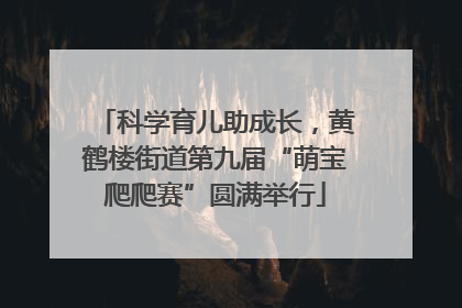 科学育儿助成长，黄鹤楼街道第九届“萌宝爬爬赛”圆满举行