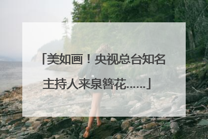 美如画！央视总台知名主持人来泉簪花……