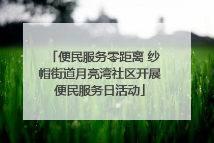 便民服务零距离 纱帽街道月亮湾社区开展便民服务日活动