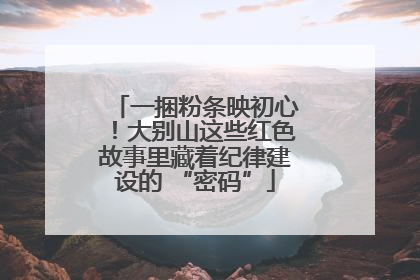 一捆粉条映初心！大别山这些红色故事里藏着纪律建设的 “密码”