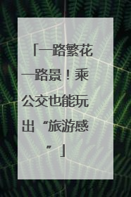 一路繁花一路景！乘公交也能玩出“旅游感”