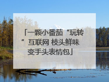 一颗小番茄“玩转”互联网 枝头鲜味变手头表情包