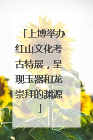上博举办红山文化考古特展，呈现玉器和龙崇拜的渊源