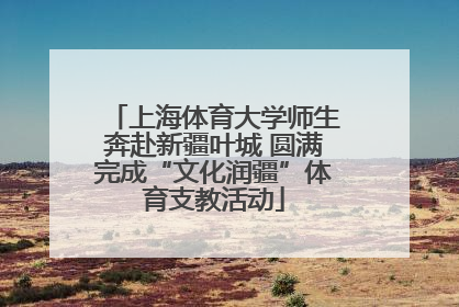 上海体育大学师生奔赴新疆叶城 圆满完成“文化润疆”体育支教活动