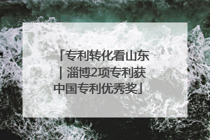 专利转化看山东｜淄博2项专利获中国专利优秀奖
