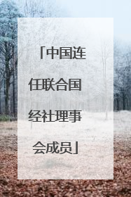 中国连任联合国经社理事会成员