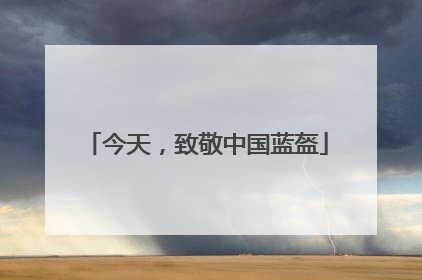 今天，致敬中国蓝盔