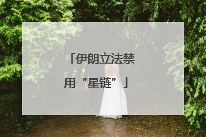伊朗立法禁用“星链”