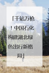 千站万枪！中国石化构建湖北绿色出行新格局
