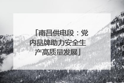 南昌供电段：党内品牌助力安全生产高质量发展
