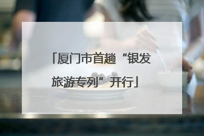厦门市首趟“银发旅游专列”开行