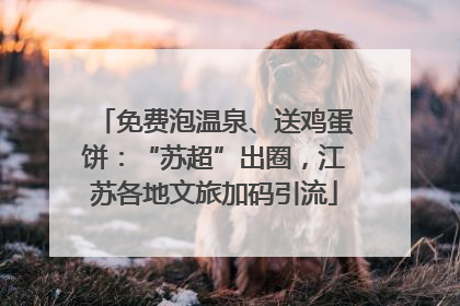 免费泡温泉、送鸡蛋饼：“苏超”出圈，江苏各地文旅加码引流