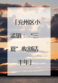 兖州区小孟镇：“三夏”收割话丰年