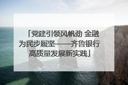 党建引领风帆劲 金融为民步履坚——齐鲁银行高质量发展新实践