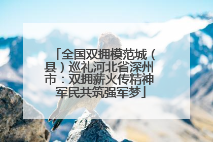 全国双拥模范城（县）巡礼河北省深州市：双拥薪火传精神 军民共筑强军梦