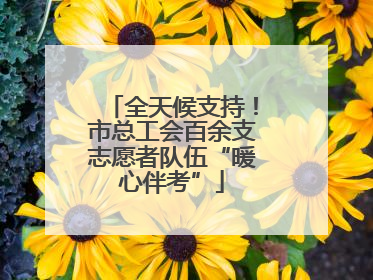 全天候支持！市总工会百余支志愿者队伍“暖心伴考”