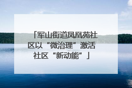 军山街道凤凰苑社区以“微治理”激活社区“新动能”