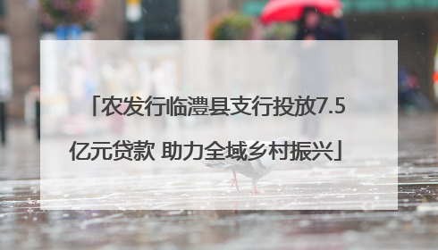 农发行临澧县支行投放7.5亿元贷款 助力全域乡村振兴