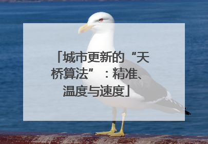城市更新的“天桥算法”：精准、温度与速度
