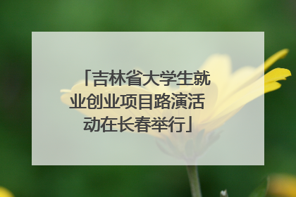 吉林省大学生就业创业项目路演活动在长春举行
