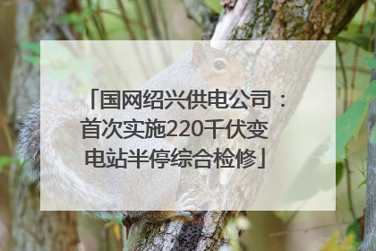 国网绍兴供电公司：首次实施220千伏变电站半停综合检修