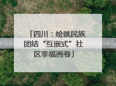 四川：绘就民族团结“互嵌式”社区幸福画卷