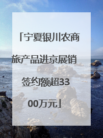 宁夏银川农商旅产品进京展销 签约额超3300万元