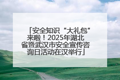 安全知识“大礼包”来啦！2025年湖北省暨武汉市安全宣传咨询日活动在汉举行