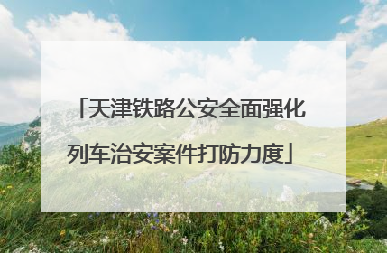 天津铁路公安全面强化列车治安案件打防力度