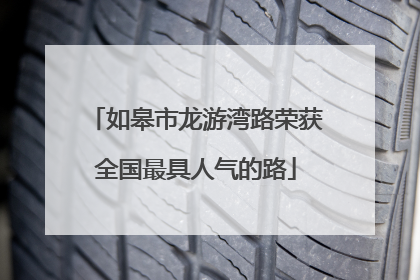 如皋市龙游湾路荣获全国最具人气的路