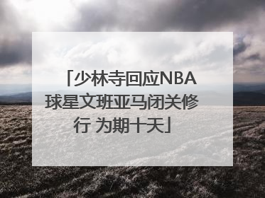 少林寺回应NBA球星文班亚马闭关修行 为期十天