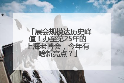 展会规模达历史峰值！办至第25年的上海老博会，今年有啥新亮点？