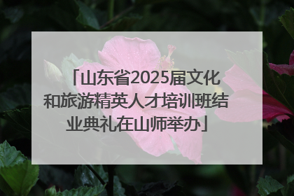 山东省2025届文化和旅游精英人才培训班结业典礼在山师举办