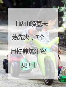 岵山晚荔未熟先火，7个月慢养爆汁蜜果！