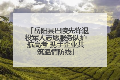 岳阳县巴陵先锋退役军人志愿服务队护航高考 携手企业共筑温情防线