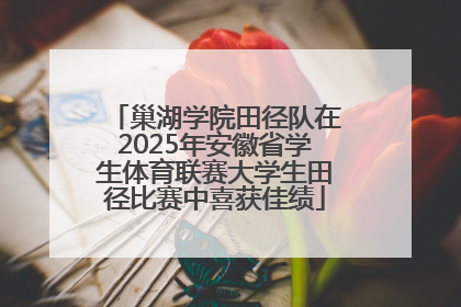 巢湖学院田径队在2025年安徽省学生体育联赛大学生田径比赛中喜获佳绩