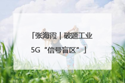 张海霞｜破题工业5G“信号盲区”