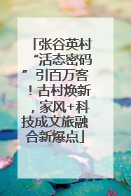 张谷英村“活态密码”引百万客！古村焕新，家风+科技成文旅融合新爆点