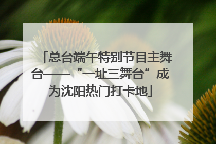 总台端午特别节目主舞台——“一址三舞台”成为沈阳热门打卡地