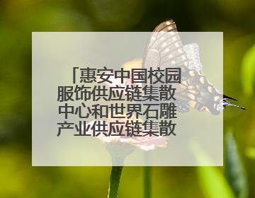 惠安中国校园服饰供应链集散中心和世界石雕产业供应链集散中心正式揭牌