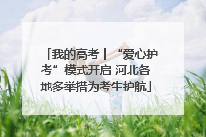 我的高考丨“爱心护考”模式开启 河北各地多举措为考生护航